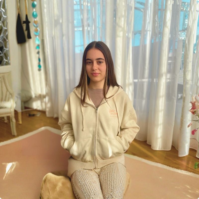 Organic Hoop-Passion Damen Zipper Hoodie – Bild 2