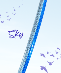Sky - High Reflective Hoop (Silver/ Blue)